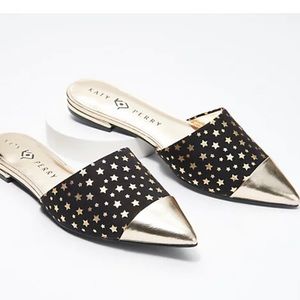 BNWT Katy Perry Star Gold-Toe Flats - Celestial New Years look outfit